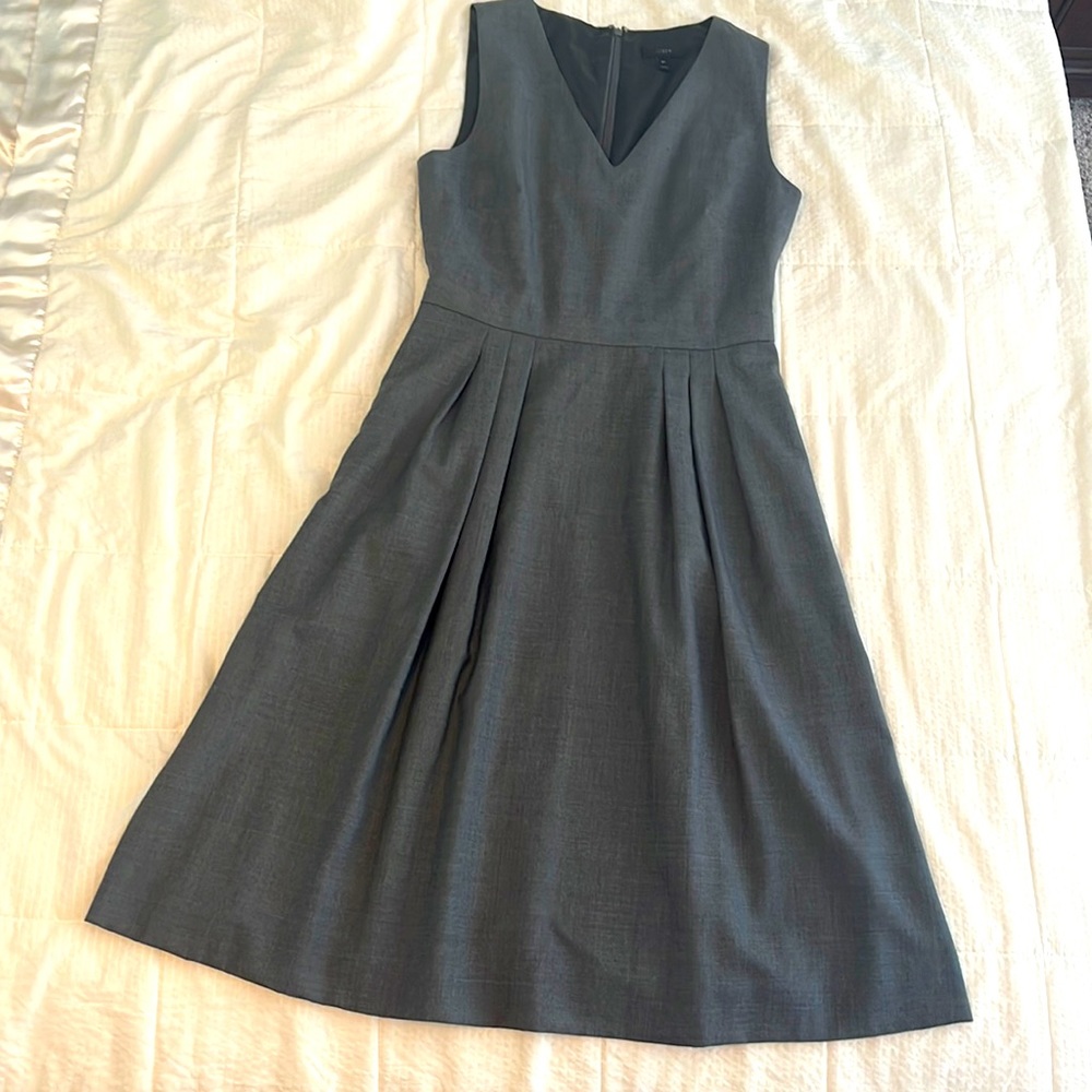 J. CREW grey dress with pockets